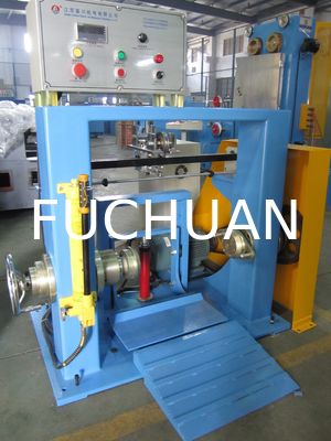 Máy ghép dây đơn trục màu xanh dương lấy 630mm dây đồng ghép