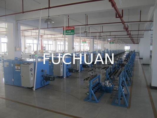 Máy bện dây đồng màu xanh da trời Tốc độ quay 5000 Vận hành màn hình cảm ứng