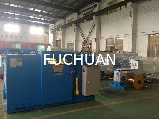 Sky Blue Wire Double Twist Bunching Machine Core Wire Stranding Outer Dia 1 6 mm